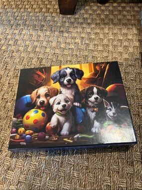 Five little pups 1000 piece jigsaw puzzle